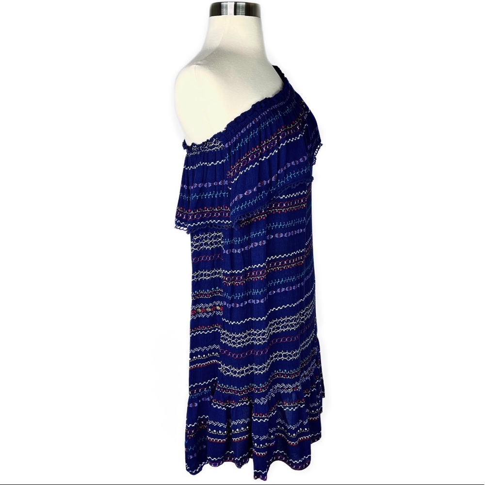 One Shoulder Ruffle Mini Dress - Picture 2 of 16